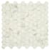 Daltile Uptown Glass - 1" x 1" Hexagon Mosaic Floor and Wall Tile - Matte Marble Visual - Sold by Sheet Posh Spritzer