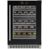 Danby 24 Inch Wide 37 Bottle Capacity Right Handed Free Standing Wine Cooler with Dual Temperature Zones from the Silhouette Series Black