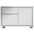 DCS Appliances Series 9 36" Grill Cart with Three Drawers Brushed Stainless Steel