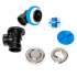 Dearborn True Blue 1-1/2" Tub Drain Kit - with Overflow Chrome