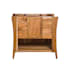 DecoTeak Curvature 36" Single Free Standing Vanity Cabinet Only - Less Vanity Top EarthyTeak