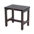 DecoTeak Espalier Lattice 18" Teak Shower Bench Woodland Brown