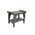 DecoTeak Tranquility 24" Teak Shower Bench with Shelf and Lift Aide Handles Antique Gray