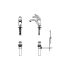 Delta Single Handle 0.5GPM Single Hole Mount Bathroom Faucet with Pop-Up Assembly from the Commercial Series Chrome