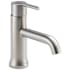 Delta Trinsic Single Hole Bathroom Faucet with Optional Base Plate - Less Drain Assembly Brilliance Stainless