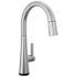 Delta Monrovia 1.8 GPM Single Hole Pull Down Touchless Kitchen Faucet with Touch2O, MagnaTite, Diamond Seal and Touch-Clean Technologies Lumicoat Arctic Stainless