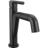Delta Nicoli 1.2 GPM Single Hole Bathroom Faucet with Pull Down Spout and Push Pop-Up Drain Assembly Matte Black