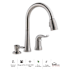 Delta Kate Pullout Spray Kitchen Faucet with MagnaTite Docking, Diamond Seal and Touch Clean Technologies - Includes Soap Dispenser Brilliance Stainless