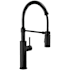 Delta Antoni 1.8 GPM Single Hole Pre-Rinse Pull Down Kitchen Faucet - Includes Escutcheon Matte Black