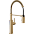 Delta Antoni 1.8 GPM Single Hole Pre-Rinse Pull Down Kitchen Faucet - Includes Escutcheon Champagne Bronze