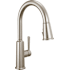 Delta Finnridge 1.8 GPM Single Hole Pull Down Kitchen Faucet - Includes Escutcheon Brilliance Stainless