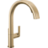 Delta Keele 1.8 GPM Single Hole Pull Down Kitchen Faucet MagnaTite and Touch-Clean Technology Champagne Bronze