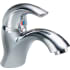 Delta Single Handle 1.5GPM Single Hole Mount Bathroom Faucet with Antimicrobial by AgION Less Pop-Up Assembly from the Commercial Series Chrome