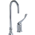 Delta Single Handle 1 GPM Widespread Bathroom Faucet with Smooth End Spout and 6" Handle from the Commercial Series Chrome