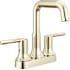 Delta Trinsic 1.2 GPM Centerset Bathroom Faucet with Push Pop-Up Drain Assembly Brilliance Polished Nickel