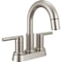 Delta Nicoli 1.2 GPM Centerset Bathroom Faucet with Pull Down Spout and Push Pop-Up Drain Assembly Brilliance Stainless