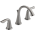Delta Lahara Widespread Bathroom Faucet with Pop-Up Drain Assembly - Includes Lifetime Warranty Brilliance Stainless