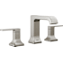 Delta Velum 1.2 GPM Widespread Bathroom Faucet with Curved Spout and Pop-Up Drain Assembly Brilliance Stainless