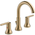 Delta Trinsic Widespread Bathroom Faucet with Metal Drain Assembly - Includes Lifetime Warranty Champagne Bronze