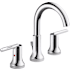 Delta Trinsic Widespread Bathroom Faucet with Metal Drain Assembly - Includes Lifetime Warranty Chrome
