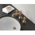 Delta-3597LF-MPU-LHP-Installed Faucet in Champagne Bronze