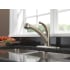 Delta-467-DST-Installed Faucet with Escutcheon Plate in Brilliance Stainless