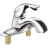 Delta Classic Centerset Bathroom Faucet with Diamond Seal Technology - Less Drain Assembly Chrome