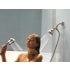 Delta-52625-PK-Shower Head and Handshower in Use in Brilliance Stainless