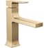 Delta Velum 1.2 GPM Single Hole Bathroom Faucet with Push Pop-Up Drain Assembly Champagne Bronze
