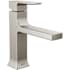 Delta Velum 1.2 GPM Single Hole Bathroom Faucet with Push Pop-Up Drain Assembly Brilliance Stainless