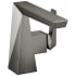 Delta Trillian 1.2 GPM Bathroom Sink Faucet Single Hole Bathroom Faucet Less Drain Assembly Black Stainless