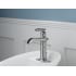 Delta-554LF-Installed Faucet with Escutcheon Plate in Brilliance Stainless