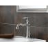 Delta-555LF-Installed Faucet with Escutcheon Plate in Brilliance Stainless