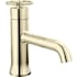 Delta Trinsic 1.2 GPM Single Hole Bathroom Faucet with Push Pop-Up Drain Assembly Brilliance Polished Nickel