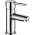 Delta Trinsic Single Hole Bathroom Faucet 0.5gpm - Includes Push Pop-Up Drain Chrome