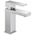 Delta Modern 1.2 GPM Single Hole Bathroom Faucet with Push Pop-Up Drain Assembly - Includes Lifetime Warranty Chrome