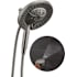 Delta In2ition 1.75 GPM Multi Function 2-in-1 Shower Head and Hand Shower with ProClean Lumicoat Black Stainless