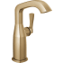 Delta Stryke 1.2 GPM Single Hole Bathroom Faucet with Lever Handle and Diamond Seal Ceramic Disc Cartridges Lumicoat Champagne Bronze