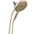Delta Universal Showering In2ition 1.75 GPM 2-in-1 Hand Shower and Shower Head with ProClean Technology Champagne Bronze