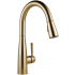 Delta Essa Pull-Down Kitchen Faucet with Magnetic Docking Spray Head - Includes Lifetime Warranty Champagne Bronze