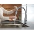 Delta-9159T-DST-Faucet Touch Feature in Use in Arctic Stainless