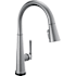 Delta Emmeline 1.8 GPM Single Hole Pull Down Touchless Kitchen Faucet with Touch2O, ShieldSpray, MagnaTite, Diamond Seal and Touch-Clean Technologies Lumicoat Arctic Stainless