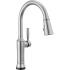 Delta Renaldi 1.8 GPM Single Hole Pull Down Touchless Kitchen Faucet with Touch2O Technology and Magnetic Docking Spray Head Lumicoat Arctic Stainless