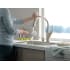 Delta-9192T-SD-DST-Faucet Touch Feature in Use in Brilliance Stainless with Soap Dispenser