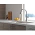 Delta-9197-DST-Running Faucet in Spray Mode in Arctic Stainless