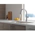 Delta-9197-DST-Running Faucet in Stream Mode in Arctic Stainless