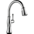 Delta Cassidy 1.8 GPM Single Hole Pull Down Touchless Kitchen Faucet with Touch2O, ShieldSpray, MagnaTite, Diamond Seal and Touch-Clean Technologies Lumicoat Arctic Stainless