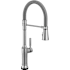 Delta Renaldi 1.8 GPM Single Hole Pre-Rinse Kitchen Faucet with Touchless and On/Off Touch Activation, Magnetic Docking Spray Head and ProClean Spray Lumicoat Arctic Stainless