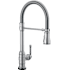 Delta Broderick 1.8 GPM Single Hole Pull Down Touchless Kitchen Faucet with Touch2O, ShieldSpray, MagnaTite, Diamond Seal and Touch-Clean Technologies Arctic Stainless