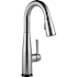 Delta Essa 1.8 GPM Single Hole Pull Down Touchless Bar Faucet with Touch2O, Touch-Clean, MagnaTite Docking and Diamond Seal Cartridge Technologies Arctic Stainless